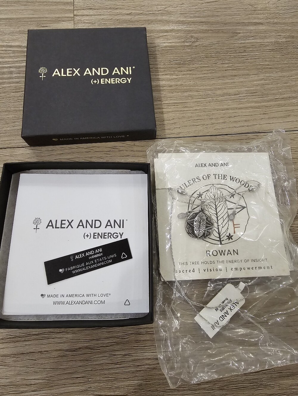 NWT Alex and Ani "Rulers of the Woods" Rowan Pendant Necklace NIB